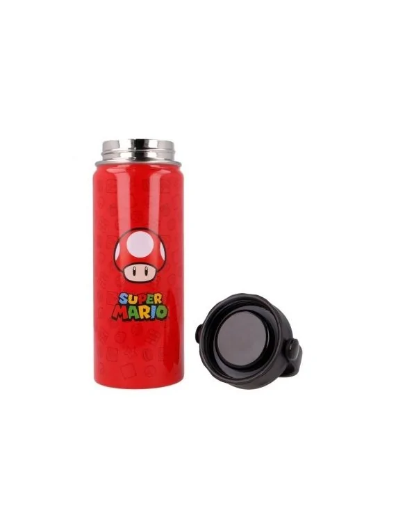 Botella Termo Acero Inoxidable Super Mario Bros (530ml) de Stor en Tazas - Vasos | La Cueva Roja