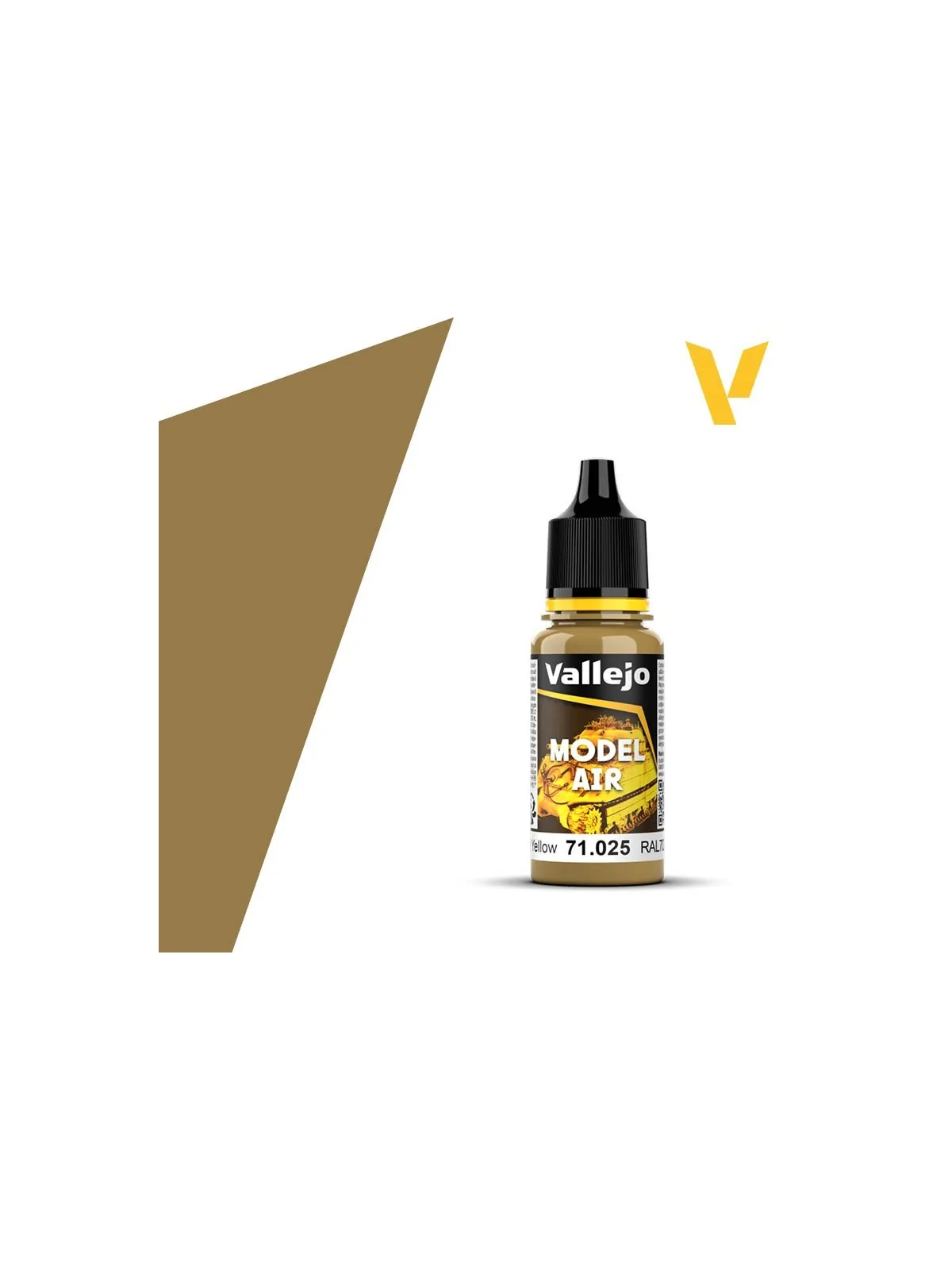 Dunkelgelb Model Air Vallejo 18ml (71025) de Vallejo en Model Air | La Cueva Roja