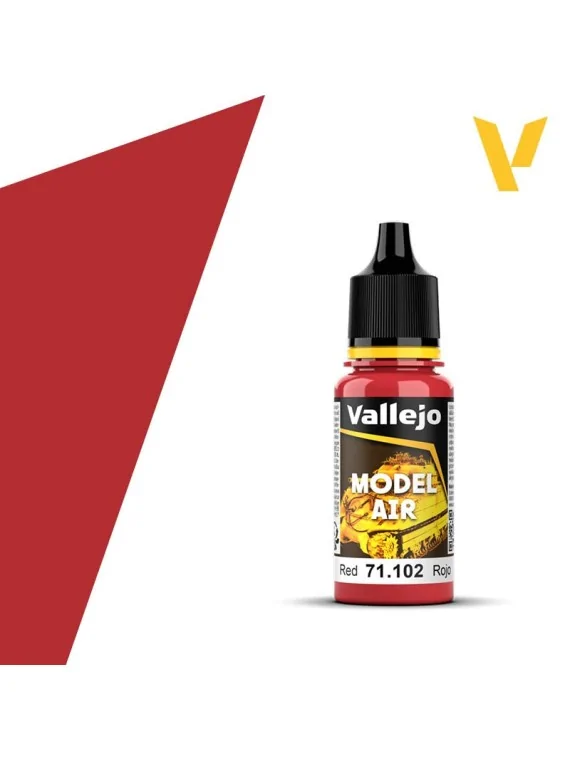 Rojo Model Air Vallejo 18ml (71102) de Vallejo en Model Air | La Cueva Roja