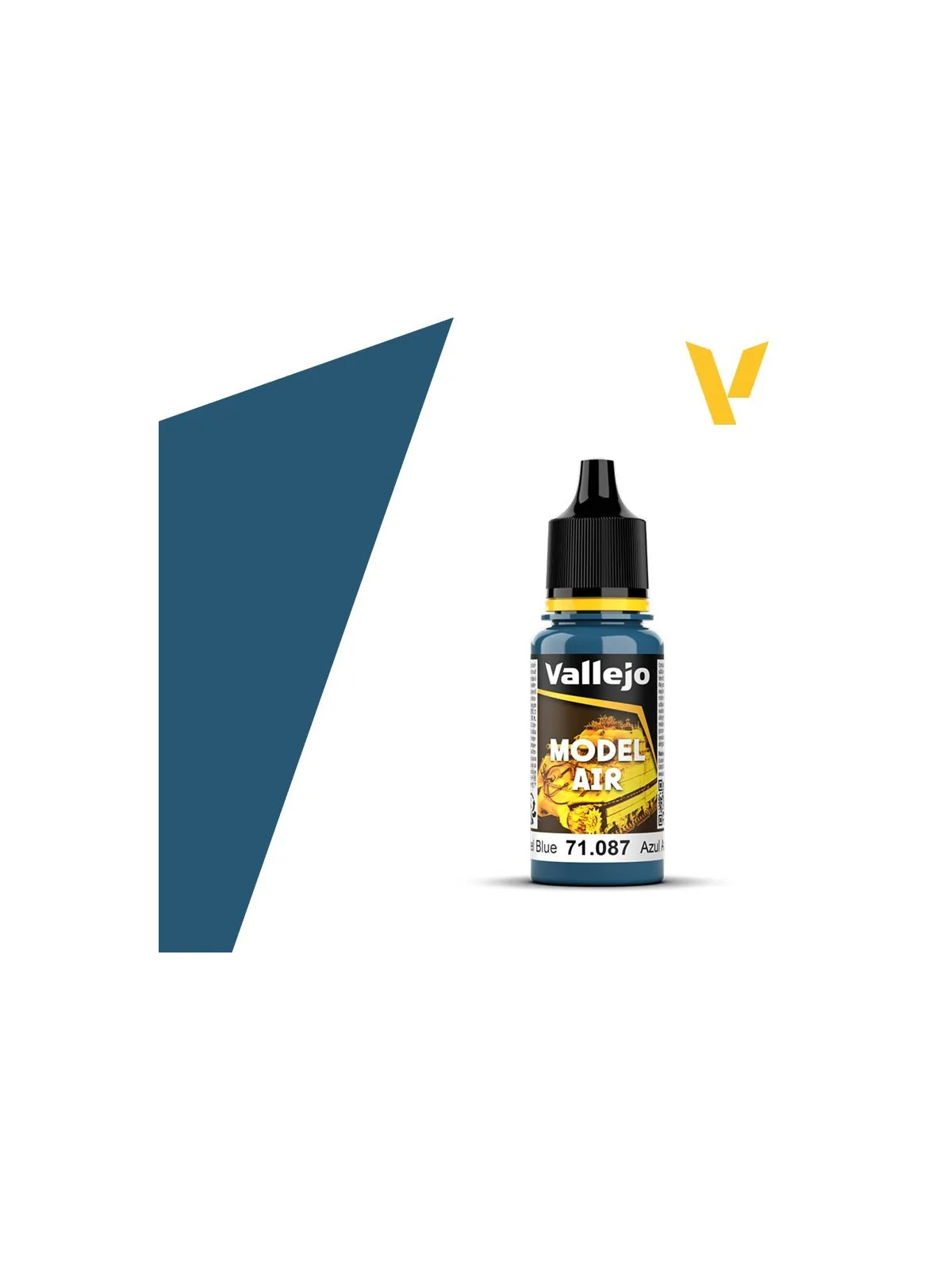 Azul Acero Model Air Vallejo 18ml (71087) de Vallejo en Model Air | La Cueva Roja