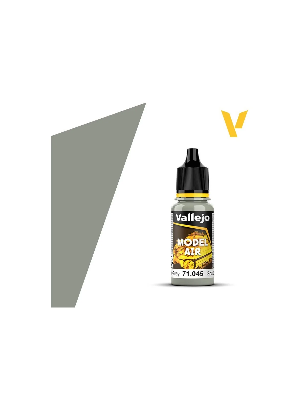Gris Cemento Model Air Vallejo 18ml (71045) de Vallejo en Model Air | La Cueva Roja