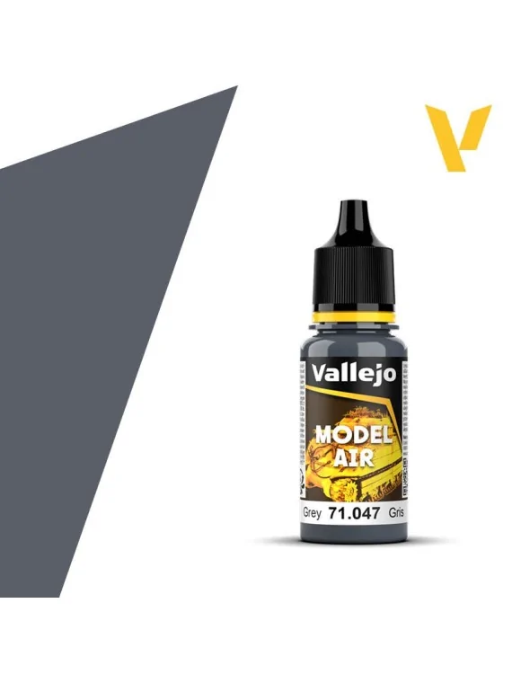 Gris Model Air Vallejo 18ml (71047) de Vallejo en Model Air | La Cueva Roja