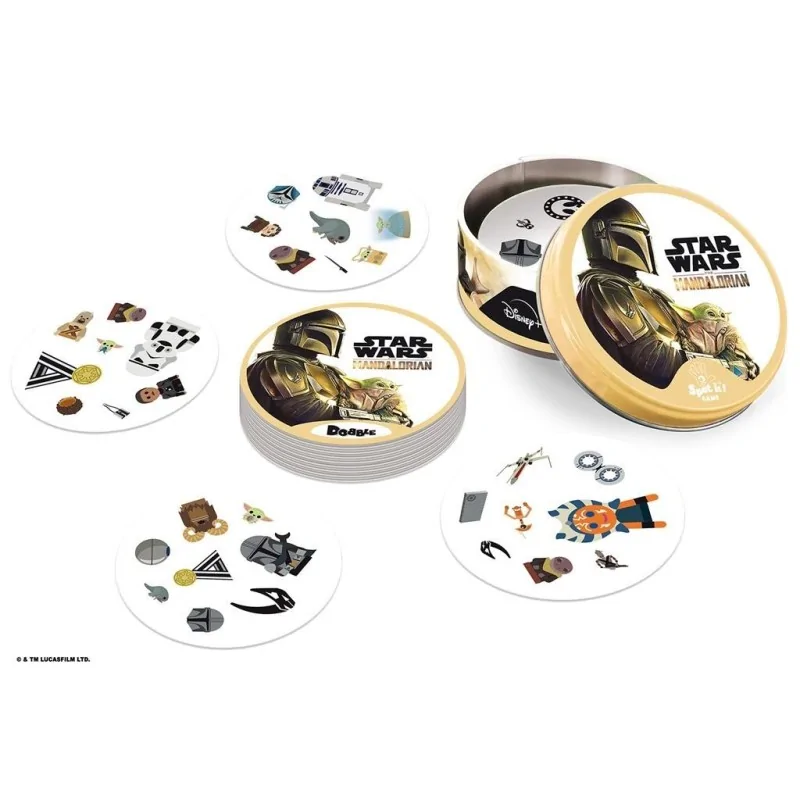 Dobble Star Wars Mandalorian de Zygomatic en Juegos de Cartas | La Cueva Roja