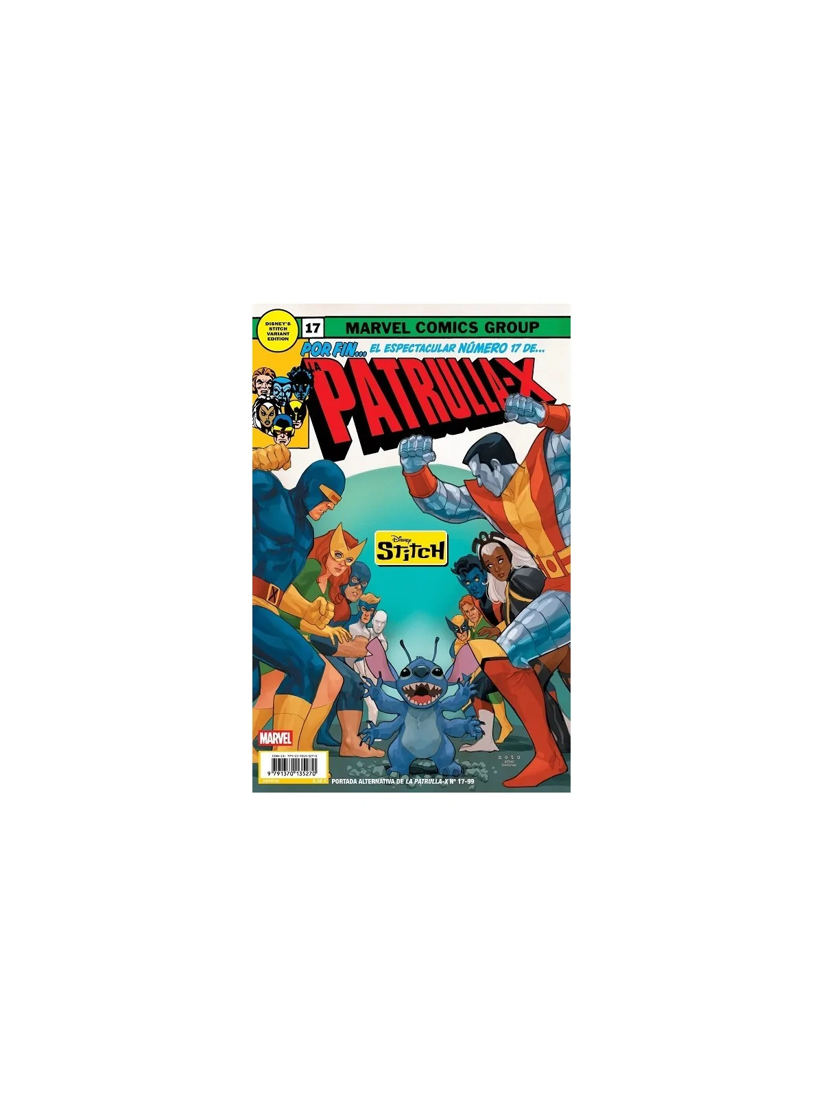 La Nueva Patrulla-X: Patrulla-X 17 Portada Alternativa Disney Stitch de Panini Comics en Cómics Americano | La Cueva Roja