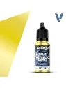 Amarillo Radiante True Metallic Metal Light Vallejo 18ml (77102) de Vallejo en True Metallic Metal | La Cueva Roja