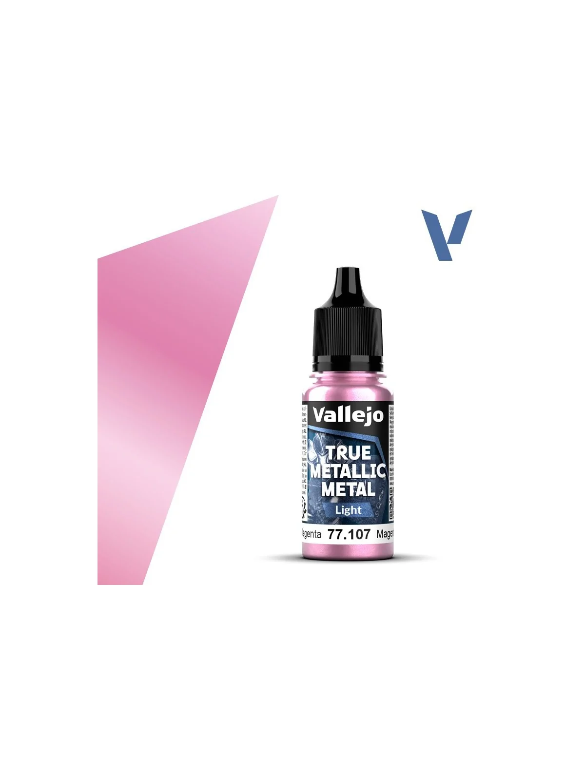 Magenta Carmesí True Metallic Metal Light Vallejo 18ml (77107) de Vallejo en True Metallic Metal | La Cueva Roja