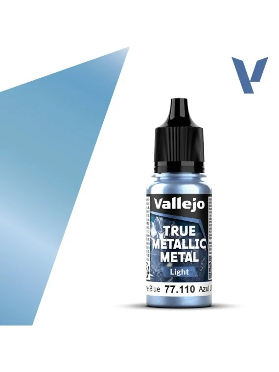 Azul Ultramar True Metallic Metal Light Vallejo 18ml (77110) de Vallejo en True Metallic Metal | La Cueva Roja