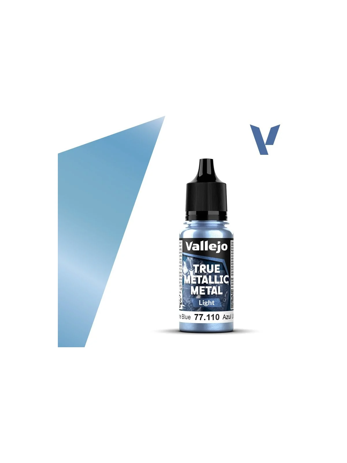 Azul Ultramar True Metallic Metal Light Vallejo 18ml (77110) de Vallejo en True Metallic Metal | La Cueva Roja