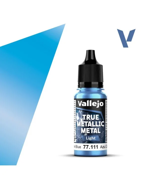 Azul Zafiro True Metallic Metal Light Vallejo 18ml (77111) de Vallejo en True Metallic Metal | La Cueva Roja