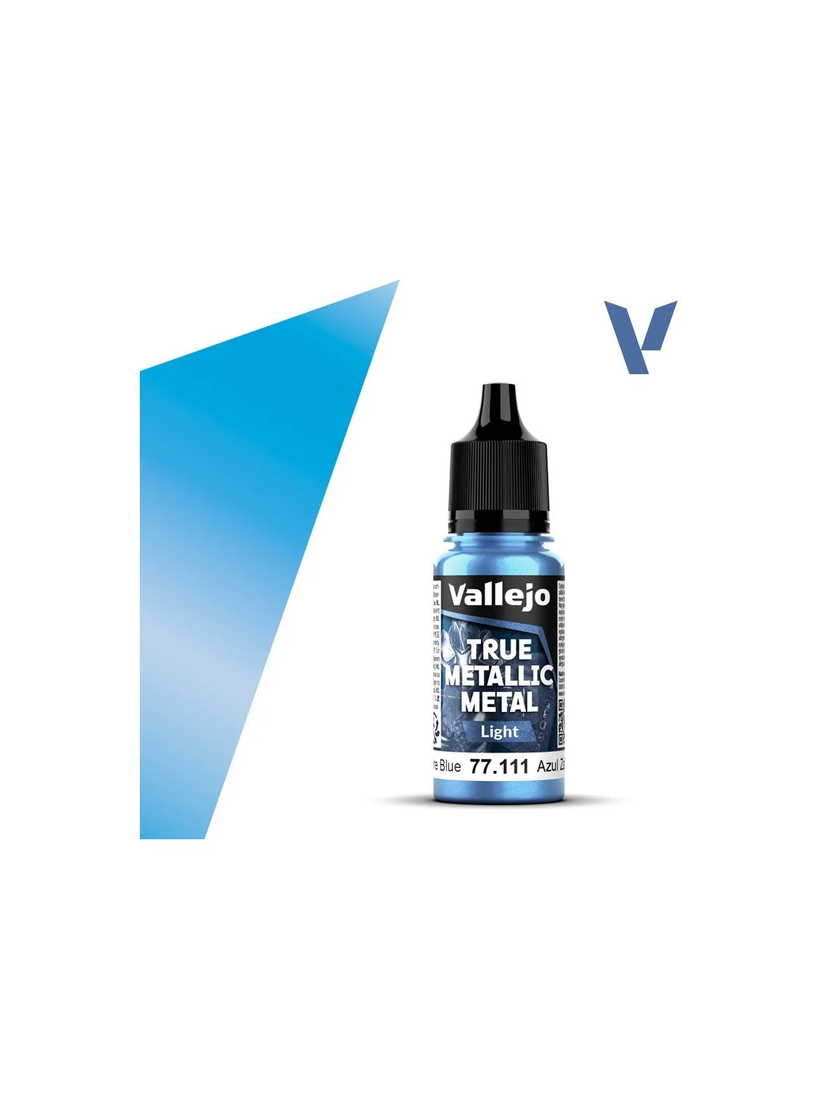 Azul Zafiro True Metallic Metal Light Vallejo 18ml (77111) de Vallejo en True Metallic Metal | La Cueva Roja
