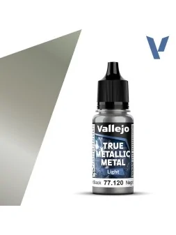 Negro Obsidiana True Metallic Metal Light Vallejo 18ml (77120) de Vallejo en True Metallic Metal | La Cueva Roja