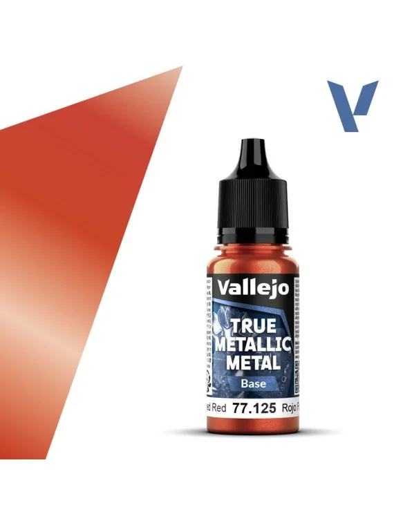 Rojo Forjado True Metallic Metal Base Vallejo 18ml (77125) de Vallejo en True Metallic Metal | La Cueva Roja