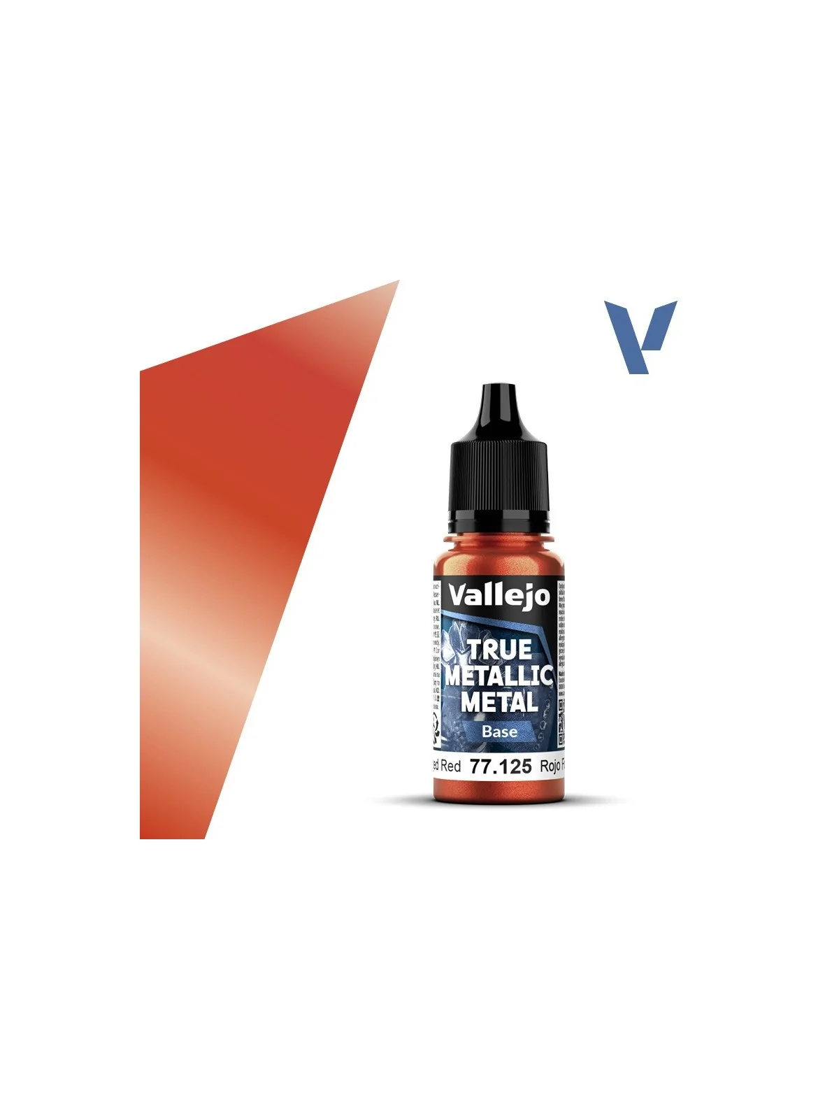 Rojo Forjado True Metallic Metal Base Vallejo 18ml (77125) de Vallejo en True Metallic Metal | La Cueva Roja