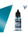 Turquesa Hidra True Metallic Metal Base Vallejo 18ml (77132) de Vallejo en True Metallic Metal | La Cueva Roja