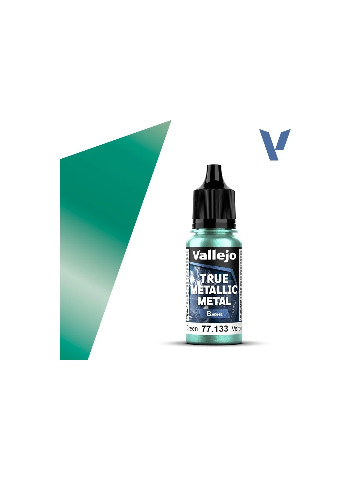 Verde Escarabajo True Metallic Metal Base Vallejo 18ml (77133) de Vallejo en True Metallic Metal | La Cueva Roja