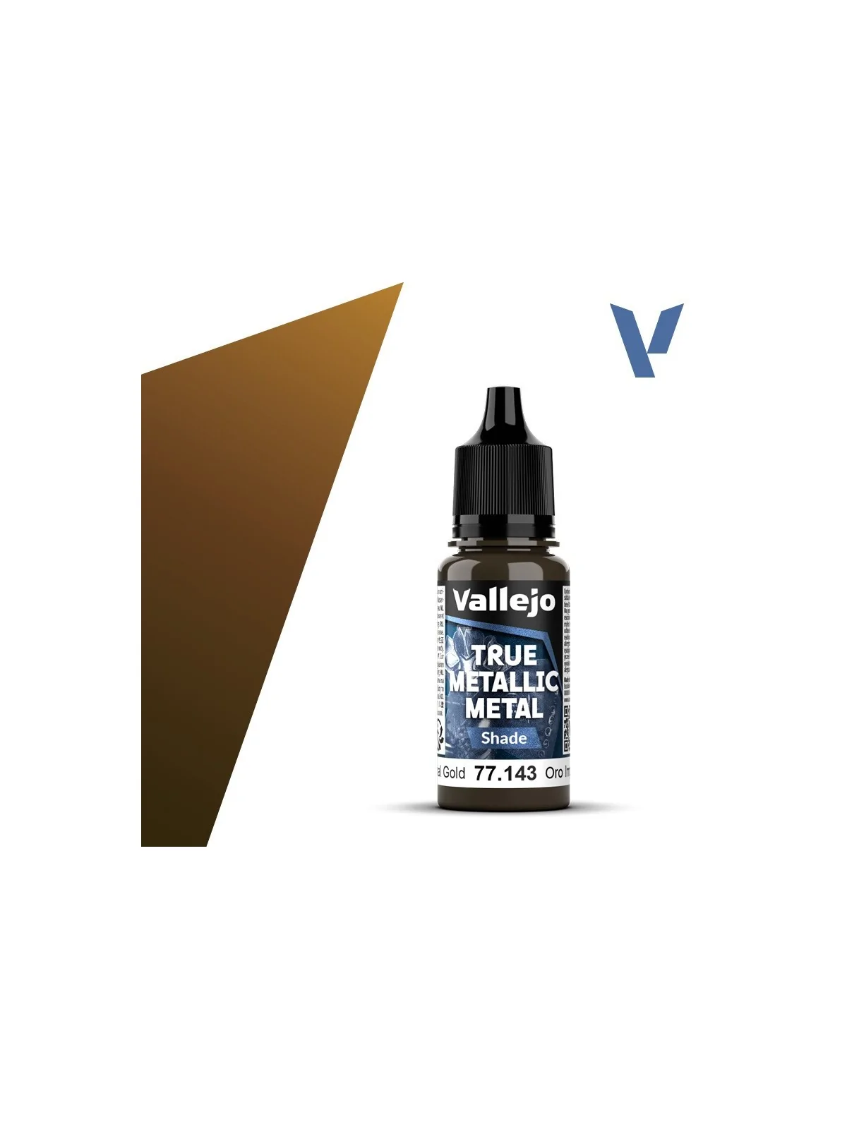 Oro Imperial True Metallic Metal Shade Vallejo 18ml (77143) de Vallejo en True Metallic Metal | La Cueva Roja