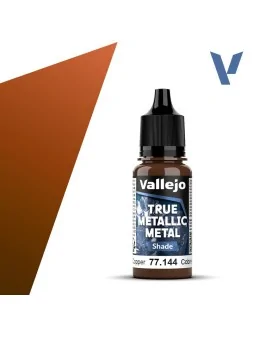 Cobre Antiguo True Metallic Metal Shade Vallejo 18ml (77144) de Vallejo en True Metallic Metal | La Cueva Roja
