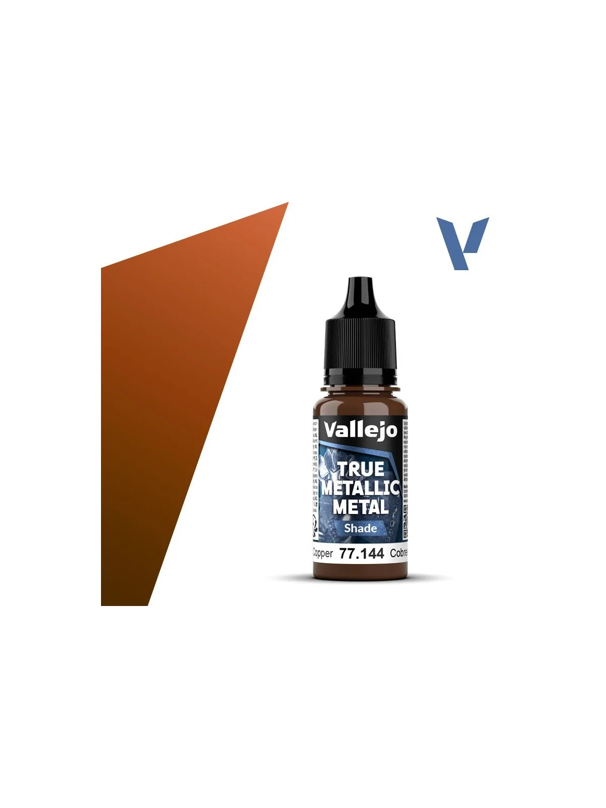 Cobre Antiguo True Metallic Metal Shade Vallejo 18ml (77144) de Vallejo en True Metallic Metal | La Cueva Roja