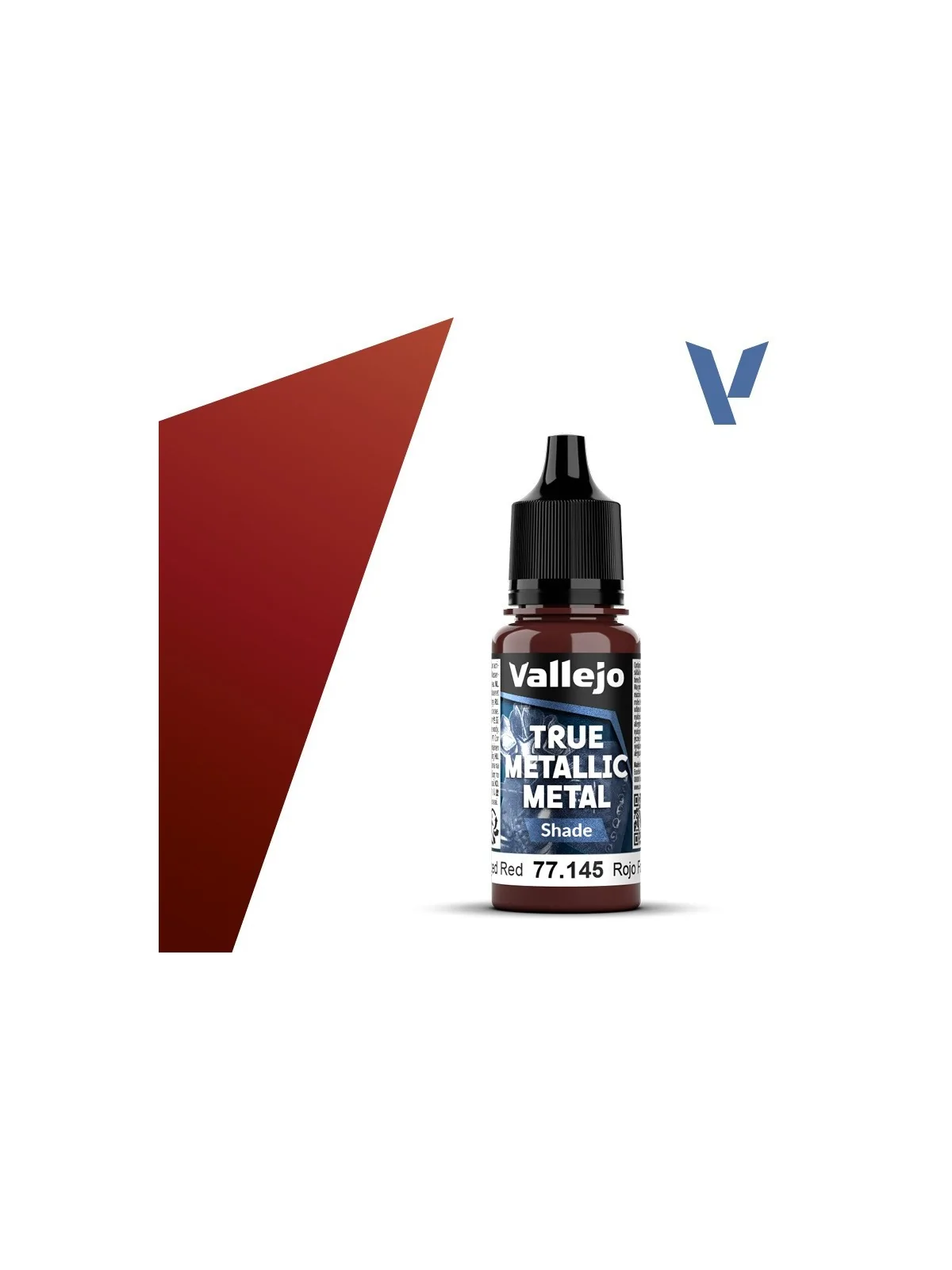 Rojo Forjado True Metallic Metal Shade Vallejo 18ml (77145) de Vallejo en True Metallic Metal | La Cueva Roja