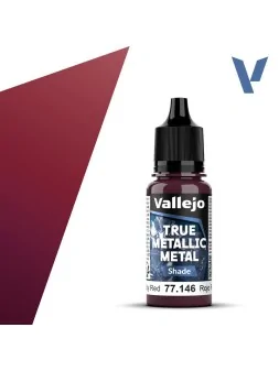 Rojo Rubí True Metallic Metal Shade Vallejo 18ml (77146) de Vallejo en True Metallic Metal | La Cueva Roja