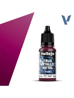 Magenta Carmesí True Metallic Metal Shade Vallejo 18ml (77147) de Vallejo en True Metallic Metal | La Cueva Roja