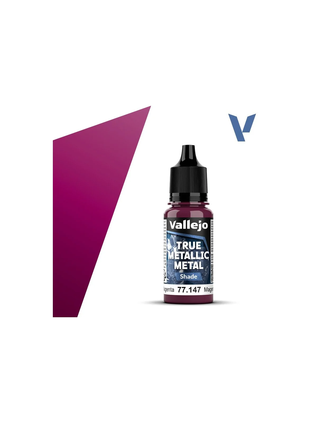 Magenta Carmesí True Metallic Metal Shade Vallejo 18ml (77147) de Vallejo en True Metallic Metal | La Cueva Roja