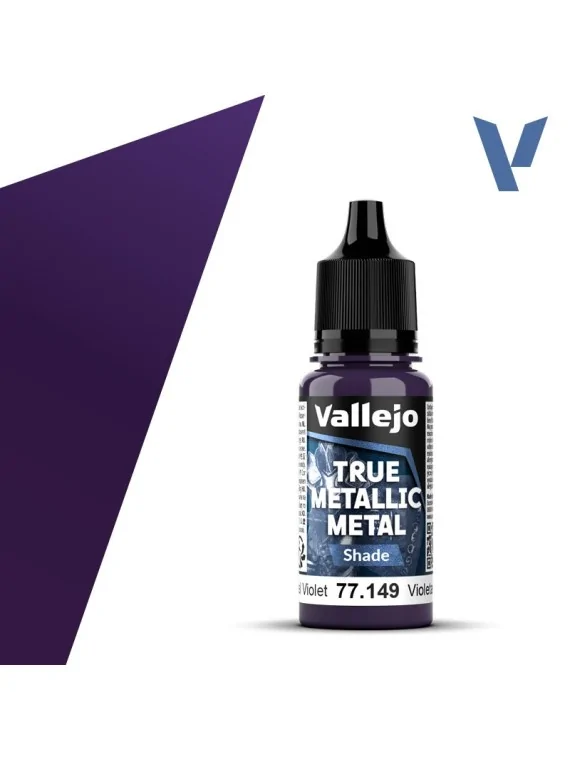 Violeta Celestial True Metallic Metal Shade Vallejo 18ml (77149) de Vallejo en True Metallic Metal | La Cueva Roja
