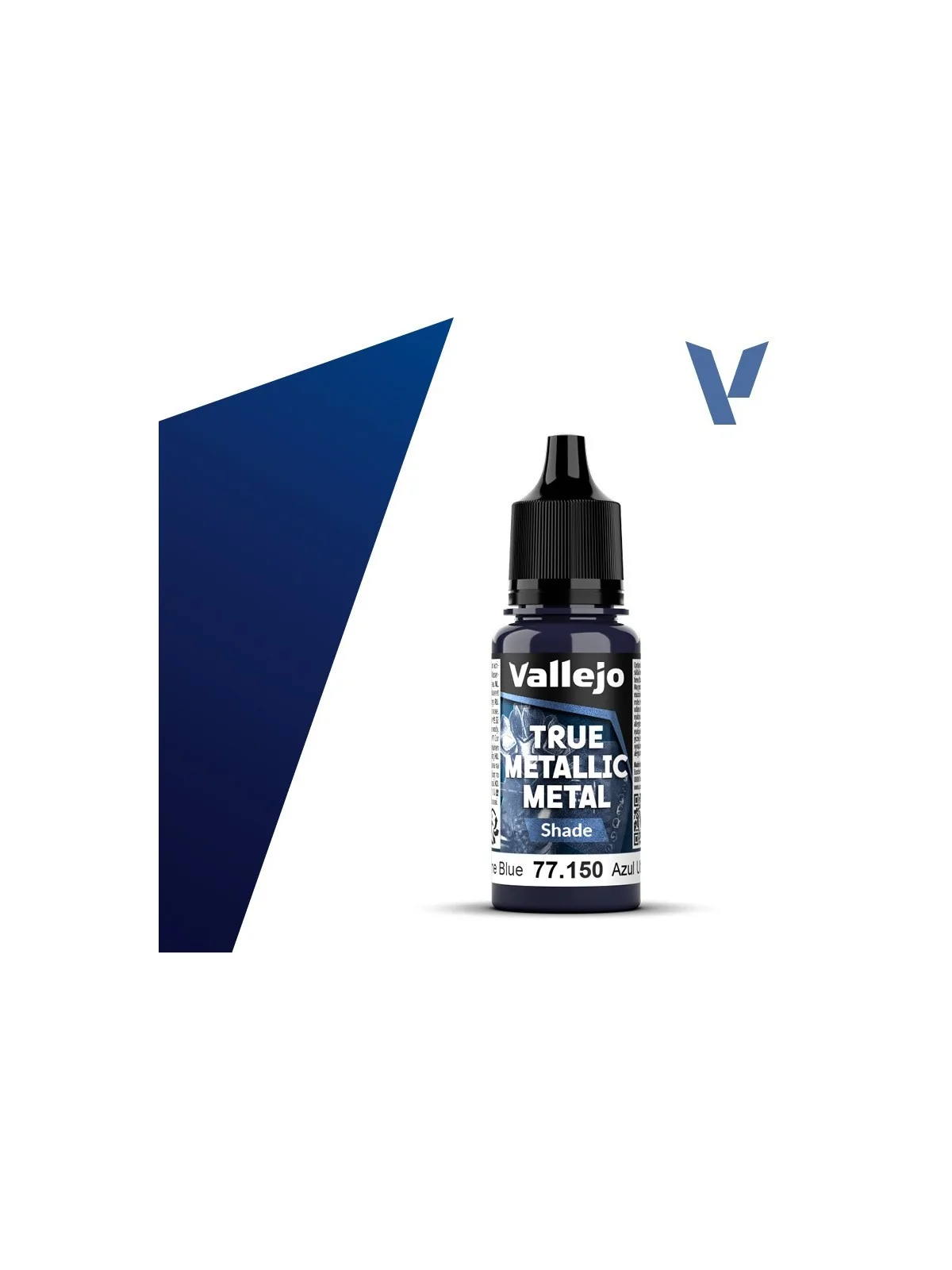 Azul Ultramar True Metallic Metal Shade Vallejo 18ml (77150) de Vallejo en True Metallic Metal | La Cueva Roja