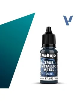 Turquesa Hidra True Metallic Metal Shade Vallejo 18ml (77152) de Vallejo en True Metallic Metal | La Cueva Roja