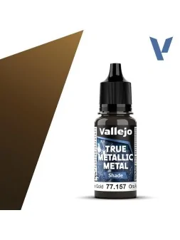 Oro Arcano True Metallic Metal Shade Vallejo 18ml (77157) de Vallejo en True Metallic Metal | La Cueva Roja