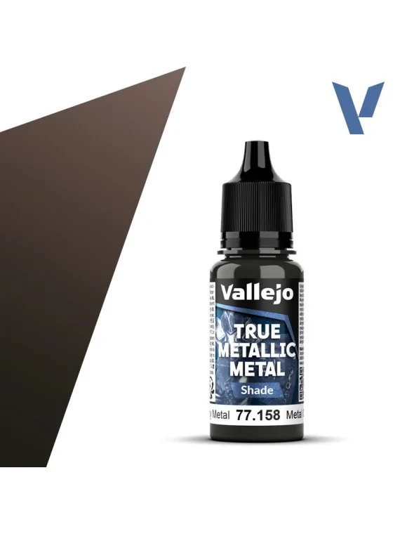 Metal Oxidado True Metallic Metal Shade Vallejo 18ml (77158) de Vallejo en True Metallic Metal | La Cueva Roja