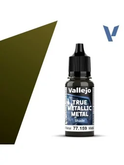 Metal Envejecido True Metallic Metal Shade Vallejo 18ml (77159) de Vallejo en True Metallic Metal | La Cueva Roja