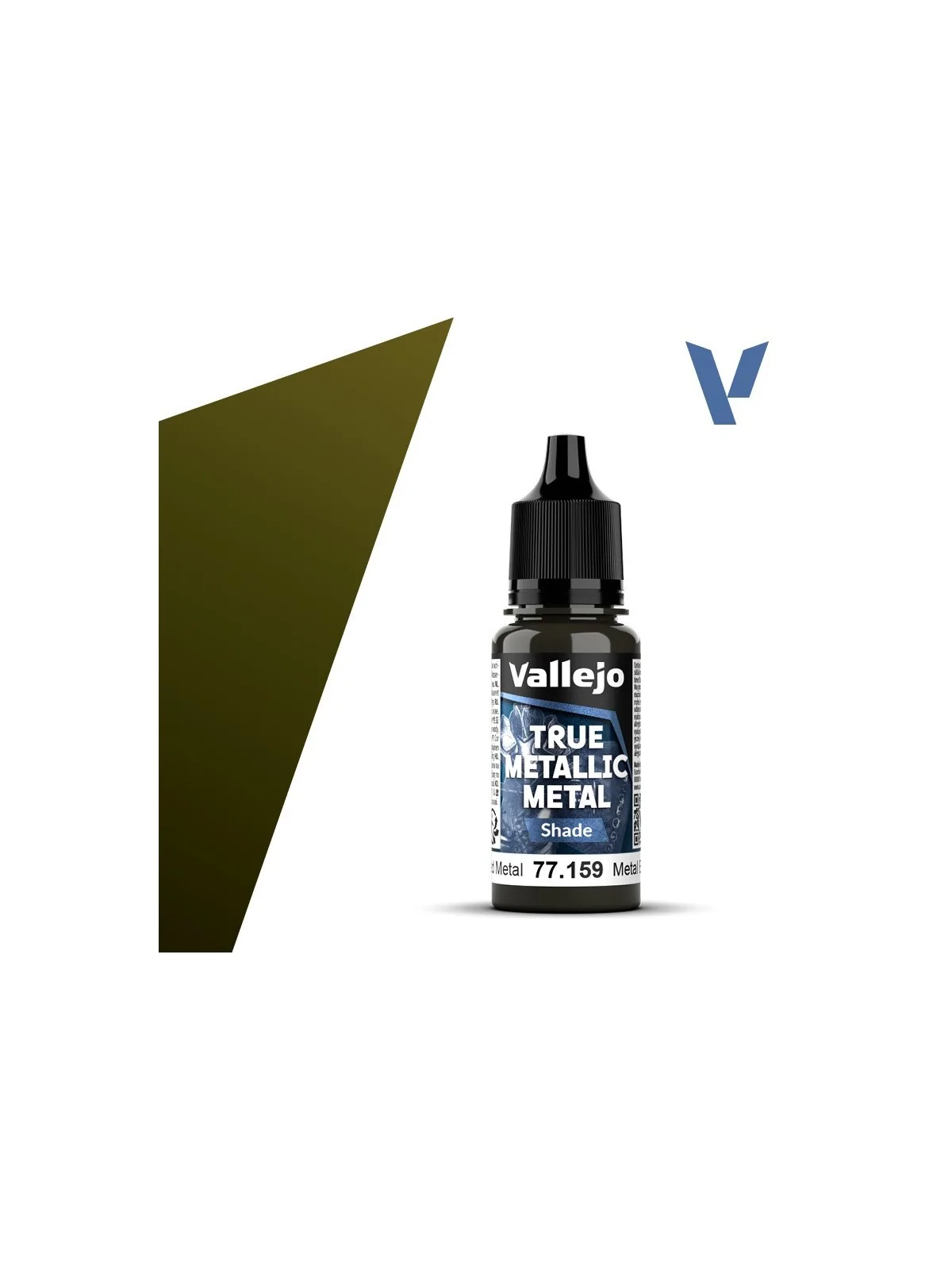 Metal Envejecido True Metallic Metal Shade Vallejo 18ml (77159) de Vallejo en True Metallic Metal | La Cueva Roja