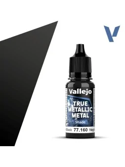 Negro Obsidiana True Metallic Metal Shade Vallejo 18ml (77160) de Vallejo en True Metallic Metal | La Cueva Roja