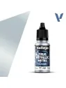 Plata de Ley True Metallic Metal Airbrush Vallejo 18ml (77161) de Vallejo en True Metallic Metal | La Cueva Roja