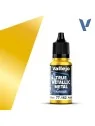 Amarillo Radiante True Metallic Metal Airbrush Vallejo 18ml (77162) de Vallejo en True Metallic Metal | La Cueva Roja