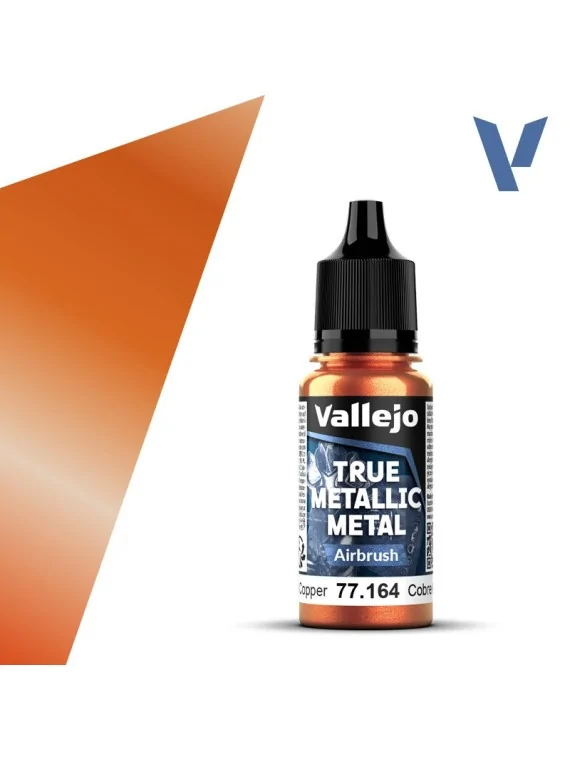 Cobre Antiguo True Metallic Metal Airbrush Vallejo 18ml (77164) de Vallejo en True Metallic Metal | La Cueva Roja