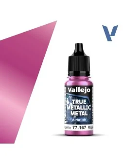 Magenta Carmesí True Metallic Metal Airbrush Vallejo 18ml (77167) de Vallejo en True Metallic Metal | La Cueva Roja