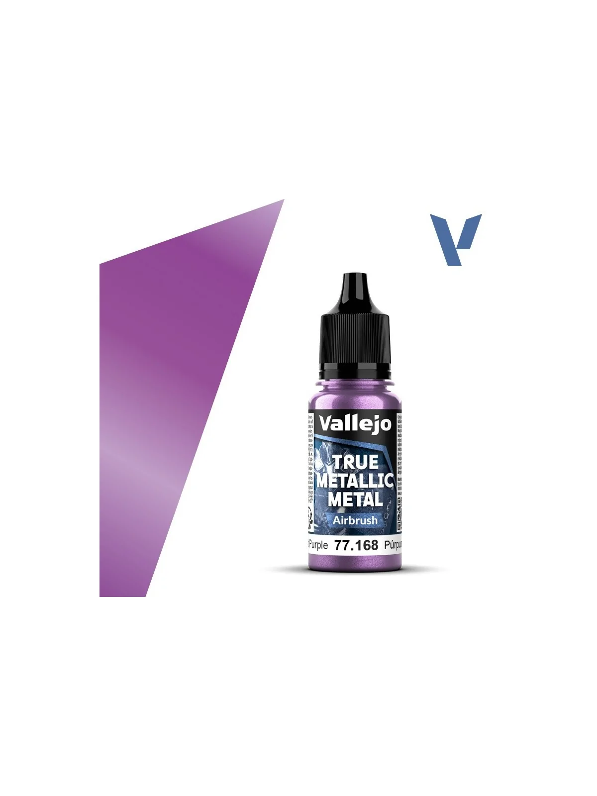 Púrpura Amatista True Metallic Metal Airbrush Vallejo 18ml (77168) de Vallejo en True Metallic Metal | La Cueva Roja