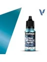 Turquesa Hidra True Metallic Metal Airbrush Vallejo 18ml (77172) de Vallejo en True Metallic Metal | La Cueva Roja