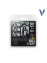 Set 4 Colores Plata de Ley True Metallic Metal Vallejo 18ml (77251) de Vallejo en True Metallic Metal | La Cueva Roja