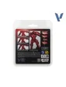 Set 4 Colores Rojo Rubí True Metallic Metal Vallejo 18ml (77254) de Vallejo en True Metallic Metal | La Cueva Roja