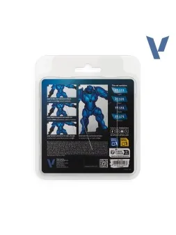 Set 4 Colores Azul Zafiro True Metallic Metal Vallejo 18ml (77256) de Vallejo en True Metallic Metal | La Cueva Roja
