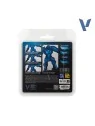 Set 4 Colores Azul Zafiro True Metallic Metal Vallejo 18ml (77256) de Vallejo en True Metallic Metal | La Cueva Roja