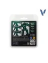 Set 4 Colores Verde Sombrío True Metallic Metal Vallejo 18ml (77257) de Vallejo en True Metallic Metal | La Cueva Roja