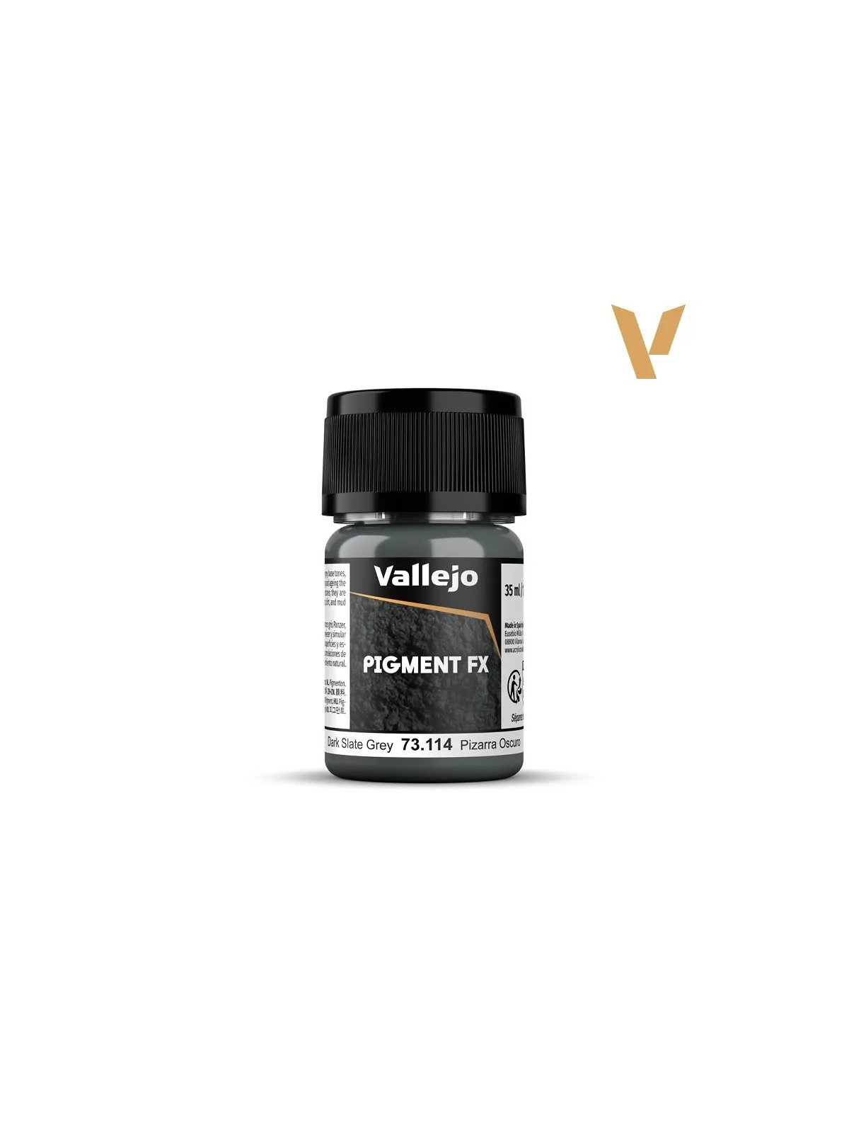 Pizarra Oscuro Pigment Fx Vallejo 35ml (73114) de Vallejo en Pigment FX | La Cueva Roja