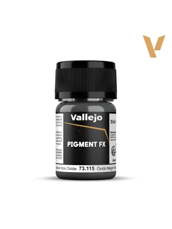 Óxido Negro Natural Pigment Fx Vallejo 35ml (73115) de Vallejo en Pigment FX | La Cueva Roja
