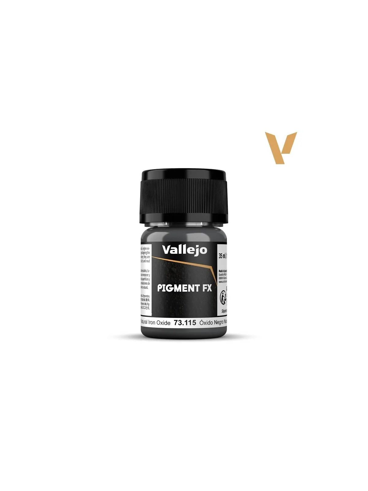 Óxido Negro Natural Pigment Fx Vallejo 35ml (73115) de Vallejo en Pigment FX | La Cueva Roja