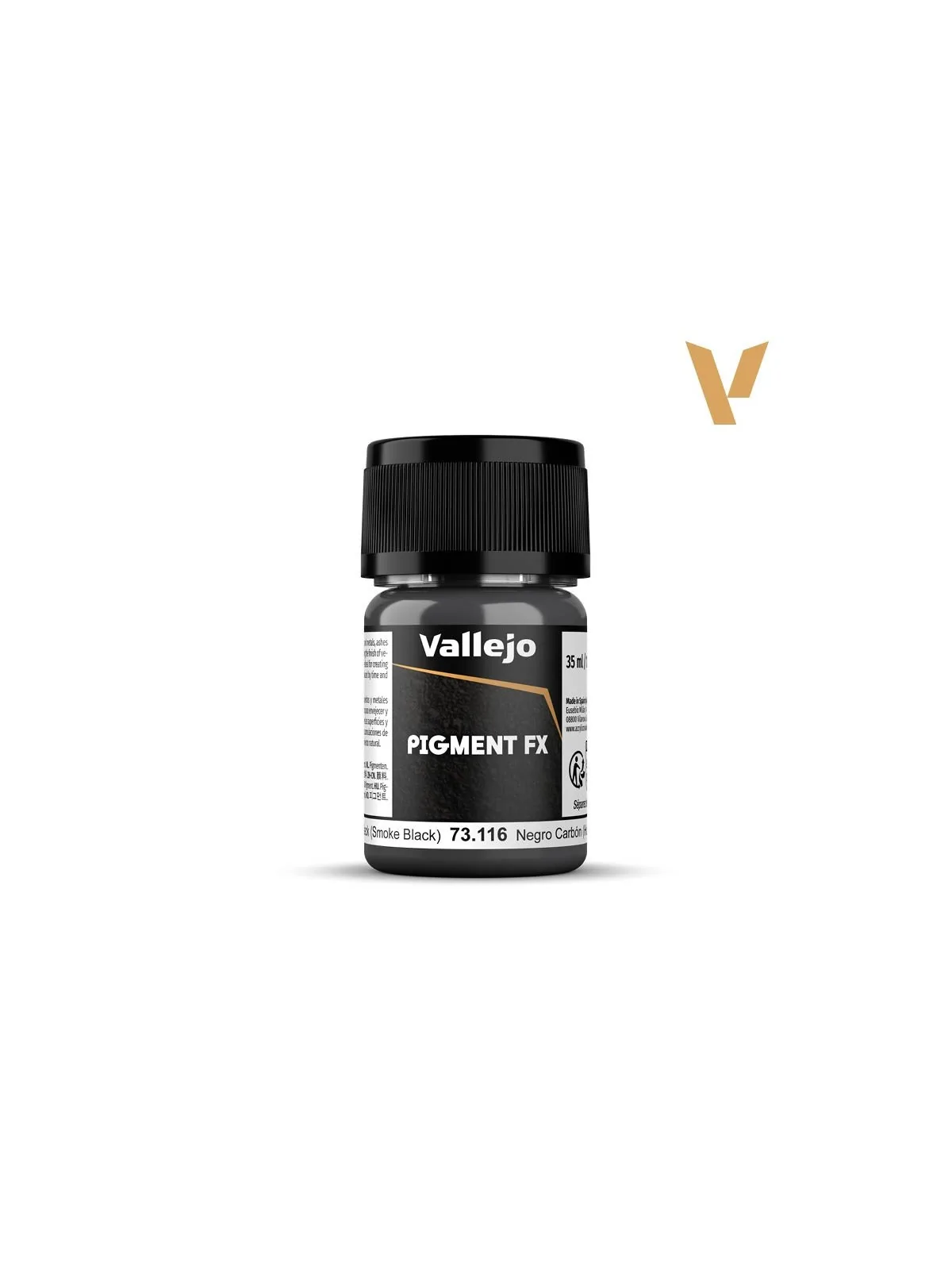 Negro Carbón Humo Pigment Fx Vallejo 35ml (73116) de Vallejo en Pigment FX | La Cueva Roja