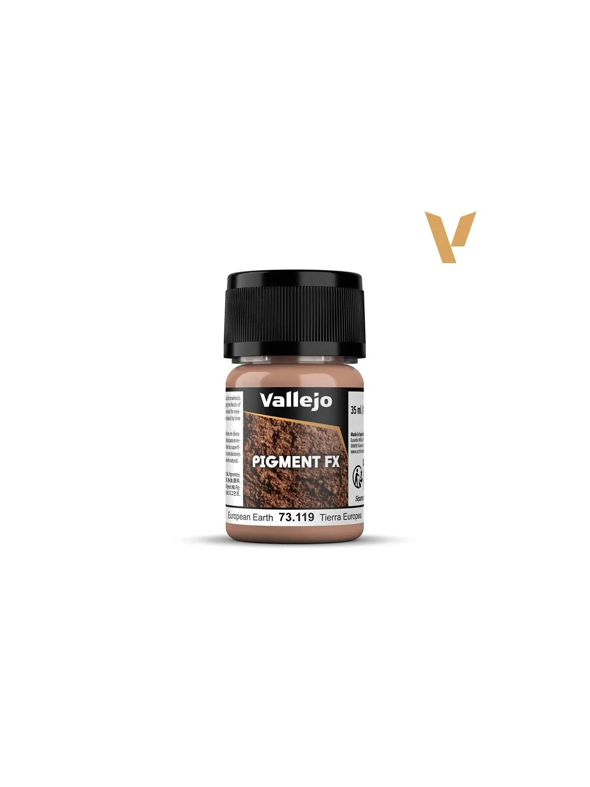 Tierra Europea Pigment Fx Vallejo 35ml (73119) de Vallejo en Pigment FX | La Cueva Roja